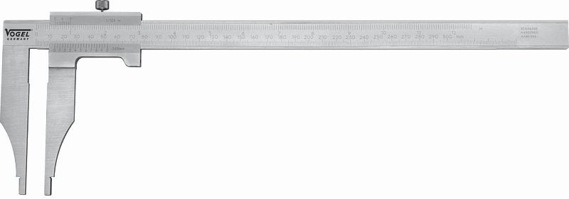 Calibro da officina Vogel Germany, DIN 862, 300 mm / 12 pollici, senza regolazione fine, senza punte di misurazione, 200503