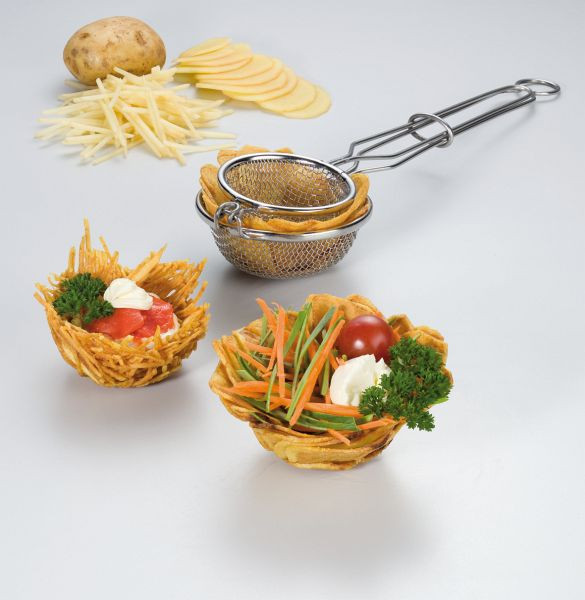 Cucchiaio da forno per nidi GSD per nidi di patate in acciaio inossidabile, UI: 6 pezzi, 28 220