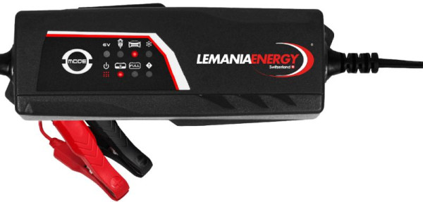 Caricabatterie Lemania Energy 6/12V - 2A 17,5 x 6,5 x 4,3 cm, LE61220