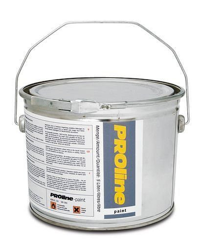DENIOS PROline-paint vernice per segnaletica orizzontale, 5 litri per circa 20-25 mq, grigio pietra, UI: 5 litri, 180-208