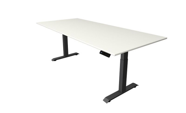 Tavolo sit/stand Kerkmann Move 4, L 2250 x P 1000 mm, regolabile elettricamente in altezza da 640-1290 mm, bianco, 10081110
