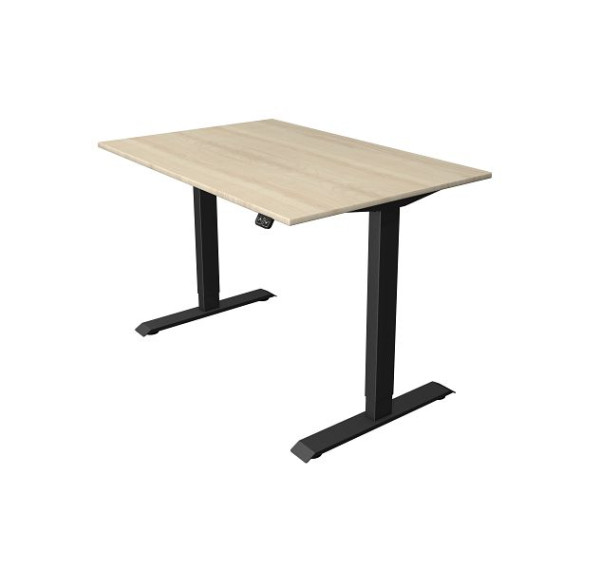 Tavolo per sedersi/in piedi Kerkmann L 1200 x P 800 mm, regolabile elettricamente in altezza da 740-1230 mm, acero, 10180850