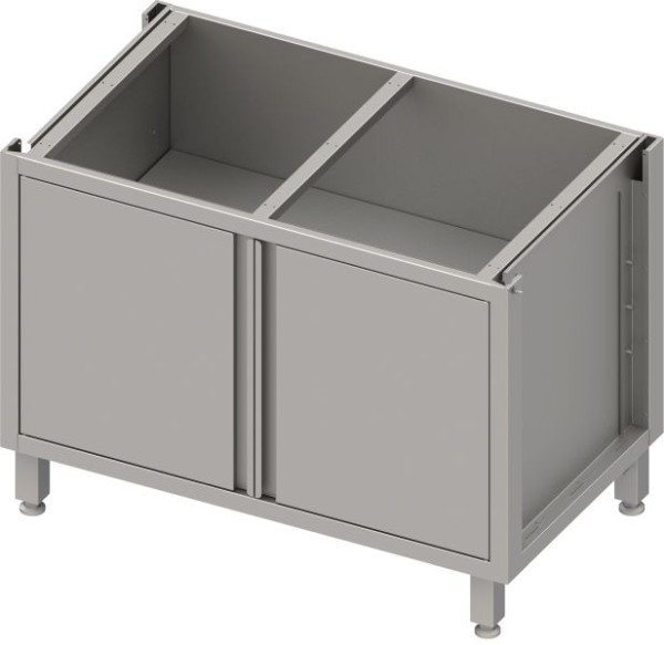 Stalgast scatola base in acciaio inox versione 2.0, per gambe/telaio zoccolo, con ante battenti 900x640x660 mm, BX09651