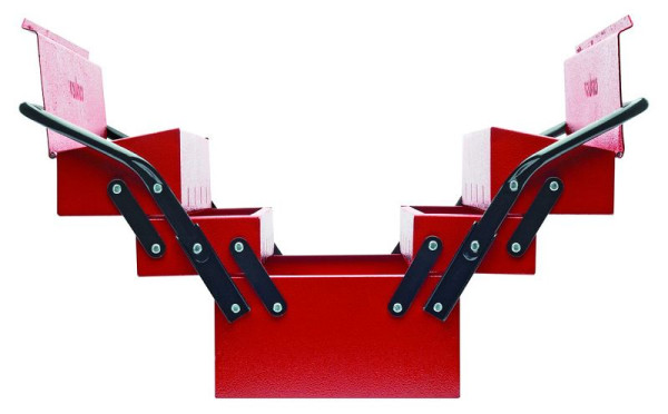 GEDORE cassetta portautensili rossa 5 scomparti 535x225x330mm, 3301658