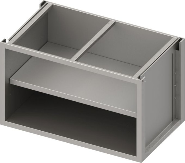 Stalgast armadio base in acciaio inox box versione 2.0 aperto, con pavimento intermedio, costruzione base 900x540x660 mm, BX09550F