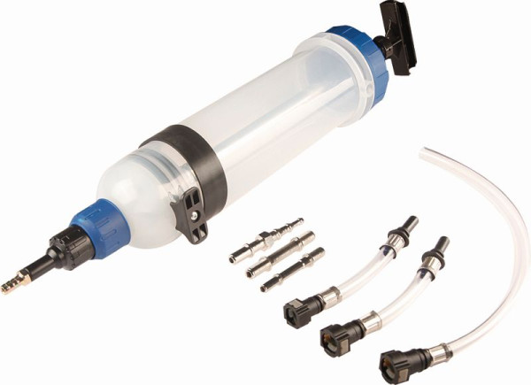 Pompa per vuoto Kunzer 1,5 litri Include 5 adattatori per aspirazione e riempimento liquidi del veicolo, 7VP01.1
