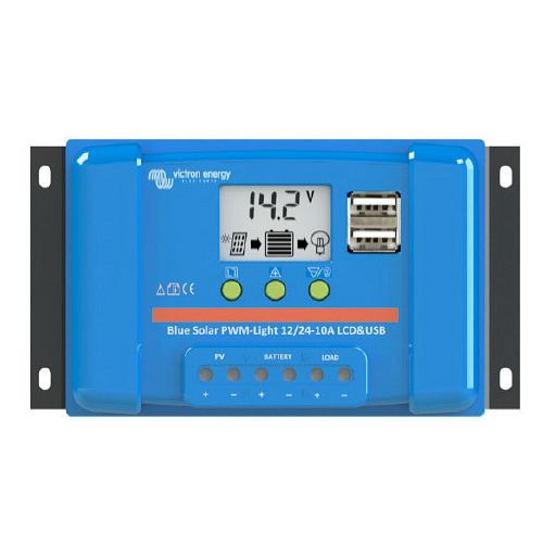 Victron Energy regolatore di carica solare BlueSolar PWM-LCD&USB 12/24V-20A, 321838
