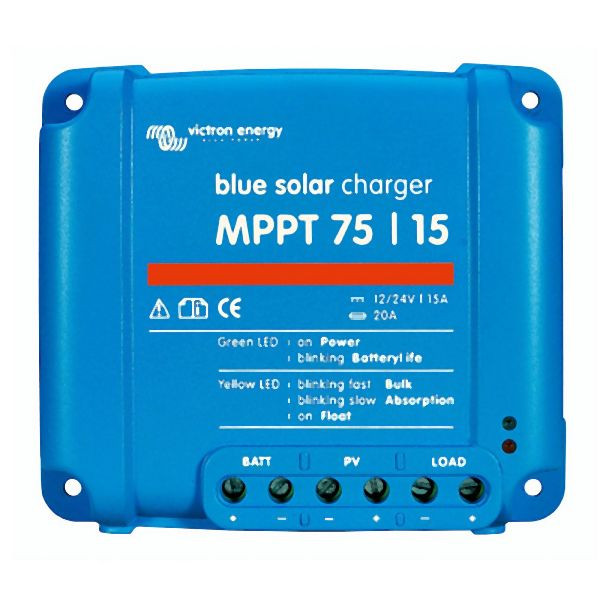 Victron Energy BlueSolar MPPT regolatore di carica 75/15 12V 24V 15A, 1-67-008520