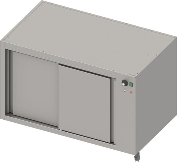 Stalgast armadio base riscaldato passante in acciaio inox versione 2.0 con ante scorrevoli, costruzione base 1600x640x660 mm, BX16681F