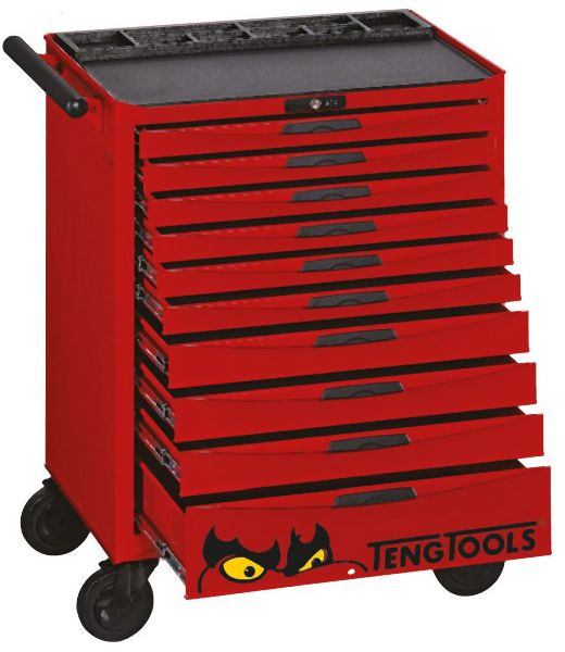 Armadio Teng Tools 26" PRO 10 cassetti rosso TCW810N