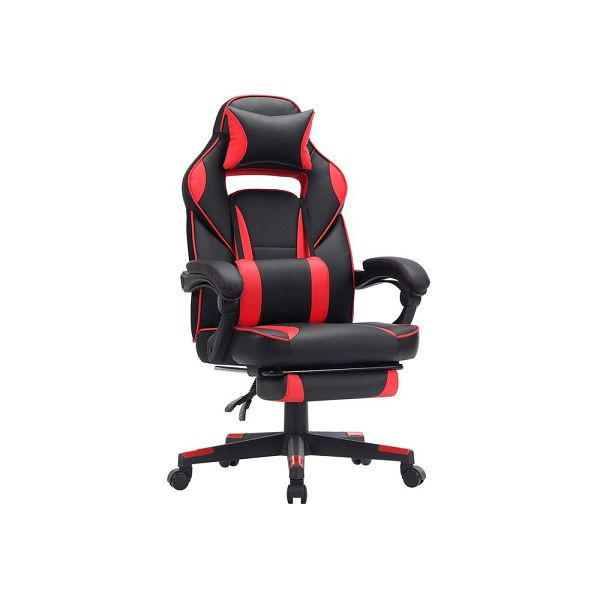 SONGMICS Cooler Gamingchair Schwarz-Rot OBG73BRV1 günstig versandkostenfrei  online kaufen: große Auswahl günstige Preise